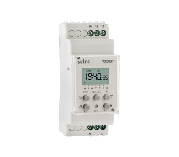 Timer Switch hiển thị LCD - TS2M1-1-16A-230V-TS2M1-1-16A-230V